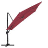 XL 3x3m Square Banana Parasol Outdoor Garden Patio Cantilever Hanging Umbrella