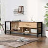 Industrial Wood TV Cabinet TV Stand Entertainment Unit Large Tabletop Storage NS