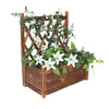 Wooden Raised Garden Bed Outdoor Vertical For Vine Climbing Plant Flower Herb