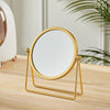 Luxurious Gold Rotation Make Up Mirror Table Top Vanity Shaving Swivel Mirrors