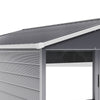 8X8.5FT Grey Metal Shed Garden Shed with Lockable Double Door & Air Vents Window