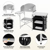 Outdoor Alu Camping Table Folding Storage Station Kitchen Cook Table with Bag