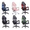 Gaming Chairs Faux Leather Ergonomic Lumbar Support Pillow Home Office Adjusting