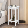 2-Tier Nightstand Sofa Side Table Modern Coffee Table End Table w/ Open Shelf