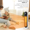 2000W Electric Portable 90°Oscillating PTC Tower Fan Heater Digital Timer Remote