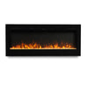 Insert/Wall Hung 50 Inch Electric Log Fireplace Fire Adjustable Flicker Remote