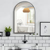 Premium Large Arched Wall Mirror Bathroom Vanity Mirror Windowpane Mantle Deco