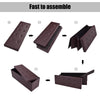 Folding Storage Ottoman Bench Tufted Faux Leather Toy Box Foot Stool Bench Seat
