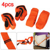 4× Moving Lifting Shoulder Hand Straps Carry Heavy Furniture Appliances Fridge