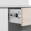 Dressing Table with Drawers, Mirror Stool Set Makeup Desk Vanity Table Bedroom