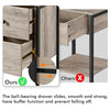 Bedside Table with 2 Drawers,End Table with Storage for Living Room/Bedroom,G