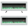 Electric 40/50/60" Insert/Wall/Free Standing LED Fireplace Fire Heater 9 Flames