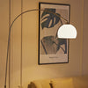 Retro Arch Design Reading Light Floor Lamp Dome Lampshade Marble Standing