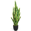 93cm Artificial Snake Plant Faux Sansevieria Fake Agave Potted Plant Durable