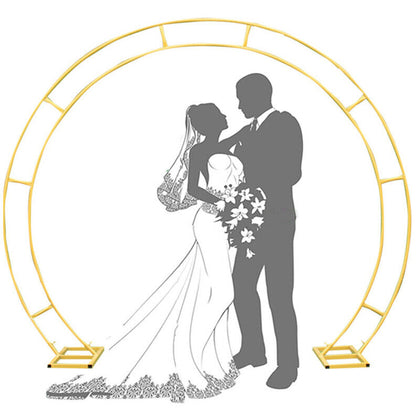 Wedding Arch Flower Stand Moon Gate Walk Through Circular Floral Archway Decor