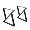 2x Industrial Steel Metal Table Legs Triangle Frame for Dining/Bench/Office/Desk