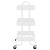 vidaXL 3-Tier Trolley Steel Plenty of space Rugged stable brake Move flexibly