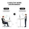 Flamaker 140x70 cm Electric Standing Desk Height Adjustable Computer Desk