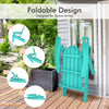 Folding Garden Adirondack Chair Ergonomic Outdoor Patio Sun Lounger W/Cup Holder