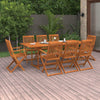 9 Piece Garden Dining Set Solid Acacia Wood V4M9