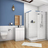 600 / 500 mm White or Grey Under Sink Bathroom Cabinet Floorstanding Storage