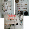 9Pcs Jewelry Organizer Wall Hanger Holder Stand Organizer Necklace Bracelet Rack