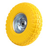 2pcs 10" YELLOW SACK TRUCK TROLLEY SOLID RUBBER REPLACEMENT WHEEL TYRE