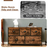 5 Drawers Dresser Organizer 2-Tier Fabric Storage Organizer Chest of Drawers