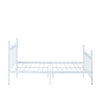 White Black Single 4FT6 Double King Size Metal Bed Frame Modern Style 145cm New