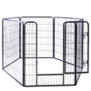 Heavy Duty 6 Panel Puppy Playpen Pet Dog Pen Rabbit Fence In/Outdoor 100cm High