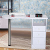 Manicure Nail Art Table Beauty Salon Technician Station Desk Storage w/3 Drawers