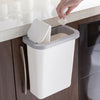 Cabinet Door Hanging Trash Can Waste Bin Plastic Garbage Basket Kitchen Office