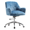 Crushed Velvet Office Chair Accent Swivel Computer Home Chairs Height Adjustable