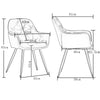 4PCS Industrial Dining Table & Chair Set Kitchen Furniture Table office chairs