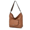 Tan Contrasting Coloured Handle Large Tote Slouch Bag Womens Shoulder Handbag