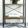 VASAGLE Ladder Shelf, Bookshelf, 4-Tier Industrial Storage Rack for Living Ro...