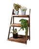 3 Tier Wooden Ladder Plant Stand Garden Shelving Flower Pot Display Folding Rack