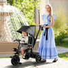 4 in 1 Baby Tricycle Kids First Bike Stroller Reversible Toddler Trike 12-60M