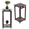 Bamboo Plant Stand Flower Pot Shelf Vase Display Rack Organizer for Living Room
