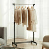 Garment Rack Single Adjustable Portable Clothes Rail Hanging Storage Rail Stand