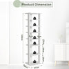 7-Tier Shoe Storage Rack Freestanding Organizer Stand Bathroom Dispaly Shelf