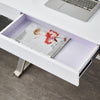 White High Gloss Dressing Table Drawer Computer Desk Office Vanity Console Home