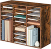Wooden Literature Organizer 27-Slot File Organizer Classroom Mailbox