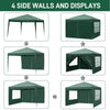 3x3M Pop-up Gazebo Heavy Duty Canopy Garden Party Tent Waterproof with 4 Sides
