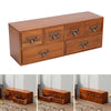 6 Drawer Wood Office Organize Boxes Cosmetics Box Storage Rack Wall / Desktop