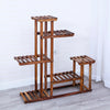 Anticorrosion Wooden Plant Flower Stand Pot Bonsai Display Rack Thickened Frame