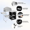 Camping Table Kitchen Unit Folding Storage Outdoor Cook Station W/ Bag