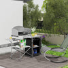Camping Table Kitchen Unit Folding Storage Outdoor Cook Station W/ Bag
