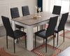 Dining Table and Chairs 4/6 Set Pu Leather Seat Dining Kitchen Room Furniture