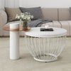 Round Coffee Tables Set of 2 Modern Side End Tables Nesting Tables Living Room